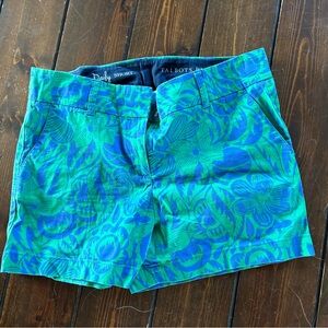 Talbots Turquoise and Blue Floral Bermuda Shorts